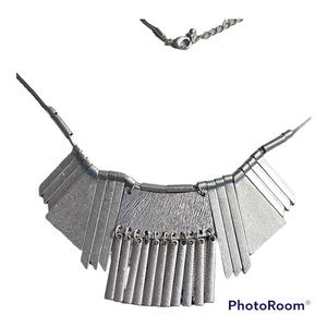 Hand crafted silver necklace